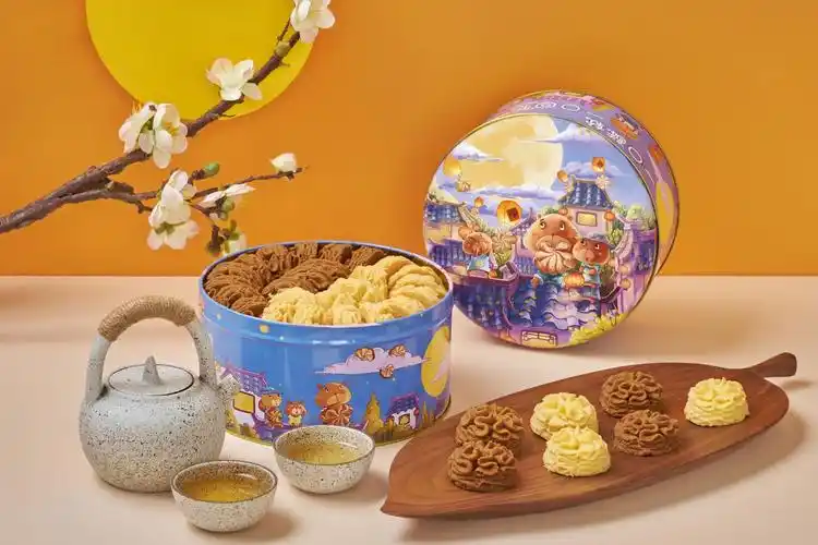 优乐熊三味曲奇饼干100g*3盒